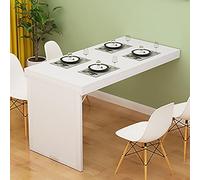 ZDFTGKM Wall Mounted Fold Down Table Kitchen Dining Desk Stable Sturdy Folding Design For Room Home Bar Workbench (Color