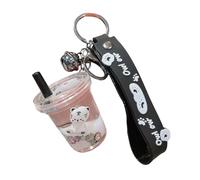 ZDHC Cute Tiger Quicksand Keychain Creative Liquid Floating Animal Key Chain Car Bag Pendant Keyring Gifts