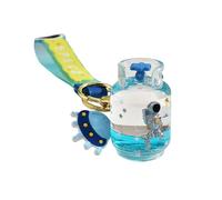 ZDHC Gas Cans Floating Astronaut Keychain Cute Moving Blue Liquid Quicksand Moon Spaceman Keyring Car Bag Charm for Girls