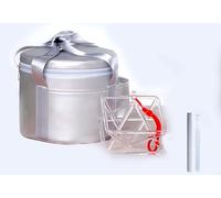ZDHGHA Chakra Optically Clear Quartz Crystal Singing Pyramid/Merkaba/Mokaba with Two Types Crystal Singing Bowl Striker,Sound Therapy Meditation Yoga gift(5 inch+bag)