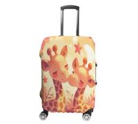 ZDHGHA Giraffess Luggage Cover Deer Washable Suitcase Covers, Fashion Luggage Covers, Scratch Resistant Suitcase Protector, Giraffe Small, R6, L(26-28in), Suitcase cover