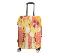 ZDHGHA Giraffess Luggage Cover Deer Washable Suitcase Covers, Fashion Luggage Covers, Scratch Resistant Suitcase Protector, Giraffe Small, R3, M(22-24in), Suitcase cover