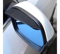 ZDHXZYQ Rearview Mirror Rain Covers for BMW 5 Series 520d F10 M550d F10 520i F10 518d F10 523i, Thickened Waterproof Sunshade Wing Mirror Rain Deflector Fit Durable Material, B-Carbon Fiber