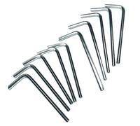 ZDingTech 10pcs 1/8 Allen Wrench sets,1/8" Hex Key Wrench set,allen key Door Key L Shaped hex wrench set with Long Arm.