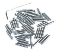 ZDingTech 50pcs M3 x 16mm 304 Stainless Steel Guitar Bridge Saddle Height Adjustment Screws for Fender Stratocaster Telecaster with 1.5mm Wrench,Set Grub Screws Hex Allen Head Socket Set Screws Bolts