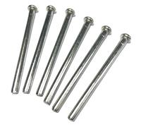 ZDingTech 6pcs 3 inch Interior Door Hinge Pins for Doors 3 Inches Oil Rubbed Bronze Pins Screws Replacement Closing, Silver