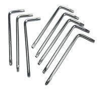 ZDingTech 8pcs T10 Torx Bit T10 Anti Tamper Proof Torx Star Key Bit Wrench,T 10 torx key set,allen keys drill bit set L-Shape,S2 Steel tamper proof torx bit set