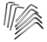 ZDingTech 8pcs T20 Torx Bit T20 Anti Tamper Proof Torx Star Key Bit Wrench,Golf wrench Golf driver tool T 20 torx key set,allen keys drill bit set L-Shape,S2 Steel tamper proof torx bit set