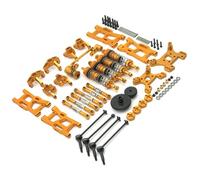 ZDingTech Wltoys 144001 124017 Upgrade Parts kit 13-in-1 Metal Kit,Wltoys 144001 144010 144011 124017 V2 Upgrades Parts,Wltoys 124019 124016 24018 RC Car Parts Upgrades Metal Kit (1-Golden)