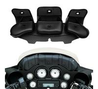 ZDJKI Motorcycle Black 3 Pocket Windshield Batwing Fairing Pouch Bag for Harley Touring Electra Street Glide 1996-2013