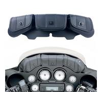 ZDJKI Motorcycle Windshield Bag Fairing Pouch 3 Pocket for Harley Electra Glide Street Ultra Limited Tri 1996-2013