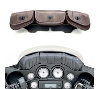 ZDJKI Motorcycle Windshield Bag Fairing Pouch 3 Pocket for Harley Electra Glide Street Ultra Limited Tri 1996-2013