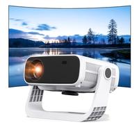 Zdk 2025 Smart Projector with Wifi and Bluetooth - Portable Mini Projector for Home Theater, Compatible with Netflix, 1080p 4k, Auto Keystone,Smartphone, HDMI, USB, AV, Fire Stick, Ps5, Includes Stand