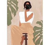 Zdklfm69 Paint by Numbers Painting by Numbers Paint by Number Abstract Women Picture By Numbers Acrylic Paint On Canvas Home Decors Artcraft Kits 40x50cm