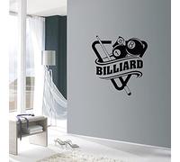 Zdklfm69 Wall Decals Wall Sticker Billiard Interior Decor For Play Room Poolroom Room Art Stickers Mural Vinyl 76x81cm