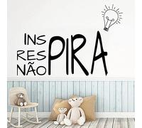 Zdklfm69 Wall Decals Wall Sticker Portuguese Quotes Phrase Livingroom Kitchen Room Motivational Inspires Decals 42x62cm