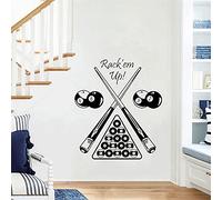 Zdklfm69 Wall Stickers Wall Decal Pool Table Vinyl Removable For Kids Rooms Bedroom Living Room Kitchen Playroom Gym Vinyl Wall 76x88cm