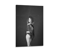 ZDKYSLA Ana De Armas Film Aesthetics Art PosterPoster Wall Art Canvas Aesthetic Music And Movie Decoration Living Room Bedroom 08x12inch(20x30cm) Frame-style