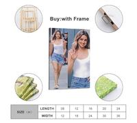 ZDKYSLA Ana De Armas Film Aesthetics Art PosterPoster Wall Art Canvas Aesthetic Music And Movie Decoration Living Room Bedroom 12x18inch(30x45cm) Frame-style