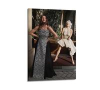 ZDKYSLA Ana De Armas Film Aesthetics Art PosterPoster Wall Art Canvas Aesthetic Music And Movie Decoration Living Room Bedroom 12x18inch(30x45cm) Frame-style