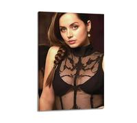 ZDKYSLA Ana De Armas Film Aesthetics Art PosterPoster Wall Art Canvas Aesthetic Music And Movie Decoration Living Room Bedroom 12x18inch(30x45cm) Frame-style