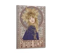 ZDKYSLA Fleetwood Mac Stevie Nicks Art PosterPoster Wall Art Canvas Aesthetic Music And Movie Decoration Living Room Bedroom 16x24inch(40x60cm) Frame-style