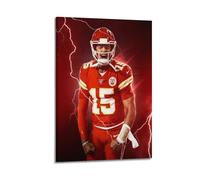 ZDKYSLA Patrick MahomesPoster Wall Art Canvas Aesthetic Music And Movie Decoration Living Room Bedroom 24x36inch(60x90cm) Frame-style