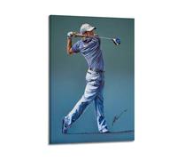 ZDKYSLA Rory McIlroy Golf World Star Cover PosterPoster Wall Art Canvas Aesthetic Music And Movie Decoration Living Room Bedroom 12x18inch(30x45cm) Frame-style
