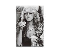 ZDKYSLA Stevie Nicks Poster Retro Rock SingerPoster Wall Art Canvas Aesthetic Music And Movie Decoration Living Room Bedroom 12x18inch(30x45cm) Unframe-style