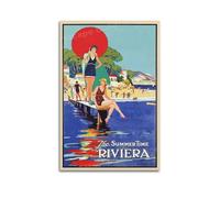 ZDKYSLA The Summer Time RivieraPoster Wall Art Canvas Aesthetic Music And Movie Decoration Living Room Bedroom 08x12inch(20x30cm) Unframe-style