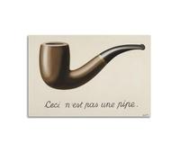 ZDKYSLA The Treachery of Images by Rene Magritte Art PosterPoster Wall Art Canvas Aesthetic Music And Movie Decoration Living Room Bedroom 08x12inch(20x30cm) Unframe-style