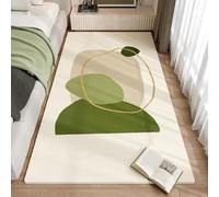ZDLLDZ Fresh Green Area Rugs Bedroom Bed Soft Rug Bay Window Long Strip Carpet Living Room Sofa Carpet Home Decor 120x120cm/47x47in