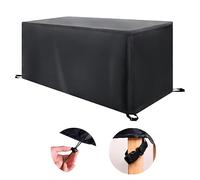 ZDLLDZ Garden Furniture Cover Waterproof 360x220x70cm(LxWxH) Patio Table Cover 420D Heavy Duty Oxford Polyester Rectangle/Square Garden Table Cover Windproof, Anti-UV for outside Table and Chair Set