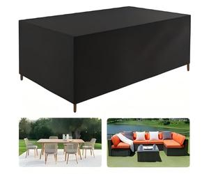 ZDLLDZ Garden Furniture Covers Waterproof 220x170x90cm Heavy Duty 420D Oxford Fabric Rectangular/Square Outdoor Furniture Covers, Windproof, Anti-UV Patio Furniture Covers