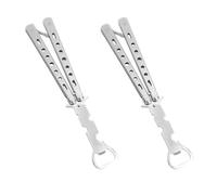 ZDNT 2 Pieces Butterfly Bottle Opener Knife Style Trainer Tool Beer Multifunctional for Bar,Party,Beer Lovers,Birthday Gifts Kids Marvel Fans(White)