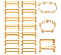 ZDNT 80 Pieces Horse Fence Toy Set,Farm Corral Fencing Accessories for Play Farm,Families Horses Educational Farm Toys,Plastic Fence Toys,Playmobil Fence,Micro Landscape Decoration for DIY Accessories