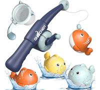 ZDNT Bathtime Toys: Magnetic Fishing Game Set with 3 Floating Bath Toys for 1-3+ Year Olds