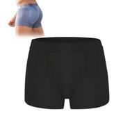 ZDOUXUAN Bebuyby Nylon Ice Silk Breathable Men's Underwear, Mesh One-Piece Boxer Briefs for Men, Mesh Ice Silk(Black,1PCS_XL)