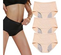 ZDOUXUAN Relivira Underwear - Pelvic Floor Support & Leakproof Underwear, Pelvic Leak Support Underwear for Women(Apricot,3PCS_7XL)