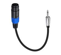 Zdprkqzvz 1/4" Male To Speakon Female Cable Adapter 6.35mm Male Plug To Speakon Female Connector For Power Amplifier