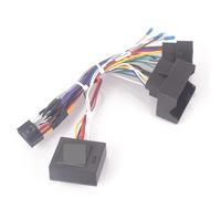 ZDPVK radio wiring harness Car Radio Stereo Wiring Harness Cable Adapter Android 16pin, for Opel, for Astra H J G K Zafira B Antara Vectra Corsa D Meriva A(With Canbus)