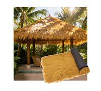 ZDQDMJ Artificial Thatch Artificial Palm Thatch Roof Roll, Realistic Yellow Straw Thatch, DIY For Poolside, Beach Bar, Patio, Waterproof, UV-Resistant(1x10m)
