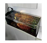 ZDQDMJ Fish Tank Acrylic Cover With Fresh Air Opening, Jump Proof Lid For Aquarium, Protects Fish From Cat And Prevents Escape(45.7x45.7cm/18x18'')