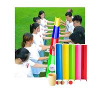 ZDQDMJ Pipeline Challenge Company Group Activities, Pipeline Challenge Game Kit, Outdoor Garden Beach Field Day Game(5pcs 40cm)