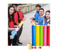 ZDQDMJ Pipeline Challenge Outdoor Garden Beach Party, Pipeline Challenge Teamwork Games For Work, Family Birthday Set(5pcs 30cm)