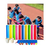 ZDQDMJ Pipeline Challenge Pipeline Challenge, Field Day Game Set, Teamwork For Weddings, Outdoor Garden Beach Birthday Play(10pcs 40cm)