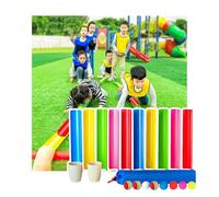 ZDQDMJ Pipeline Challenge Pipeline Challenge, Teamwork Game For Party Or Wedding, Outdoor Garden Beach Birthday Fun(10pcs 30cm)