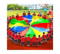 ZDQDMJ Play Parachute Cooperative Parachute Game For 6-100 People, Arm Strength Training, Home Backyard Birthday Party