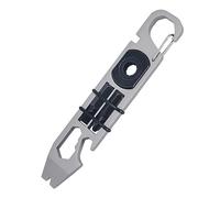 ZDSFSD 1 Piece Integrated Multifunctional Ratchet Crowbar Combined Tool Silver & Black Steel Wrench Screwdriver