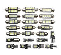 ZDSFSD 23Pcs LED Car Interior Light Dome Trunk Map License Plate Lamp Bulb Kit